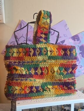 Handwoven Multicolor Women’s Tote Bag